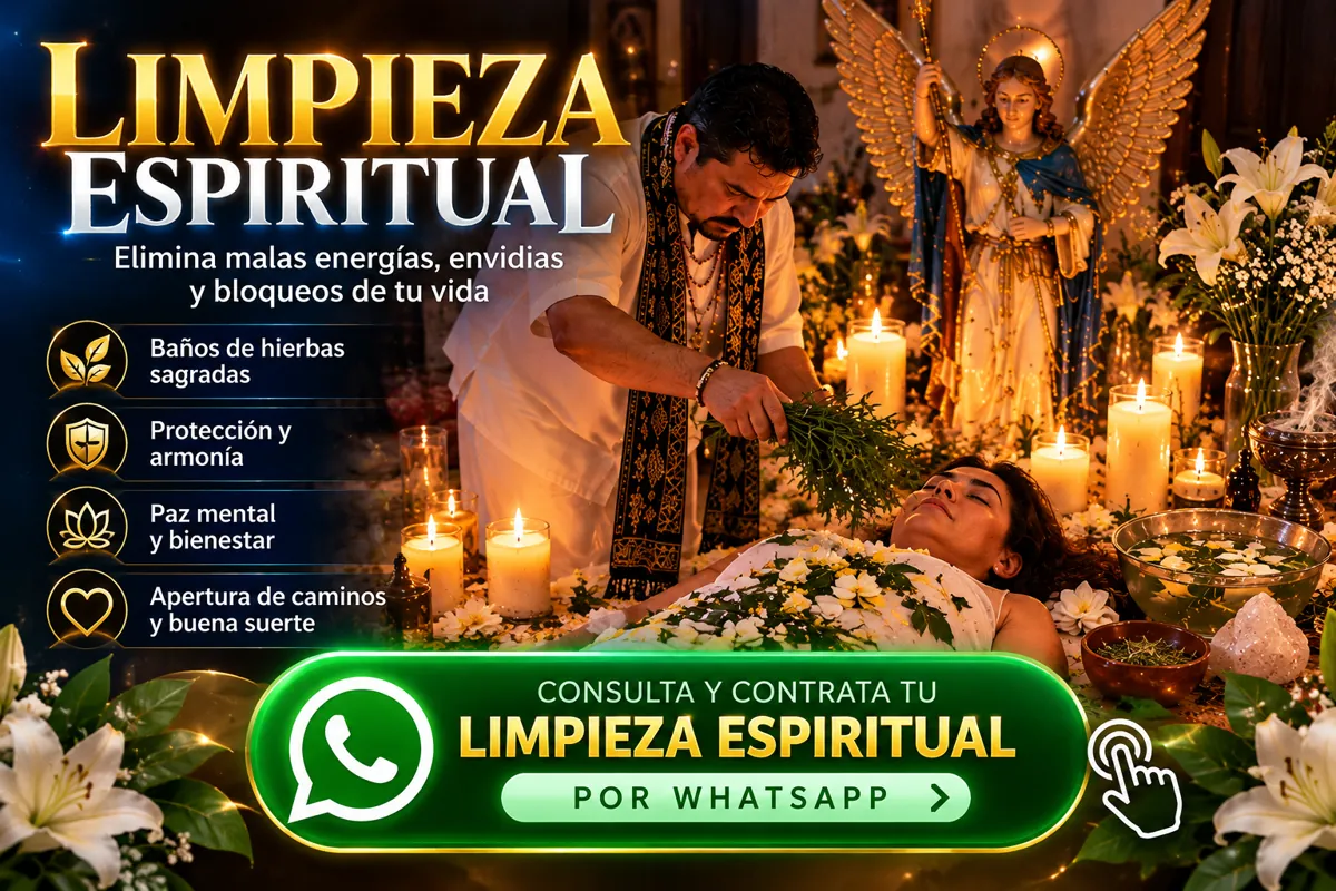 Limpieza espiritual: baños de hierbas sagradas, protección, paz mental y apertura de caminos. Consulta y contrata tu limpieza espiritual por WhatsApp